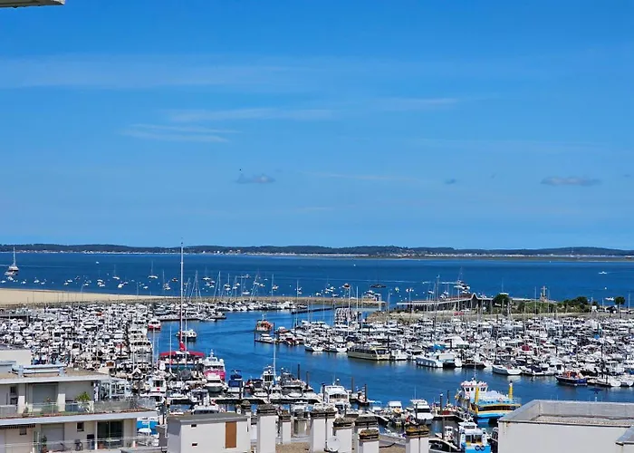 Vue Panoramique Sur Bassin,piscine Et Terrasse * Arcachon